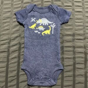 Dinosaur short sleeve onesie